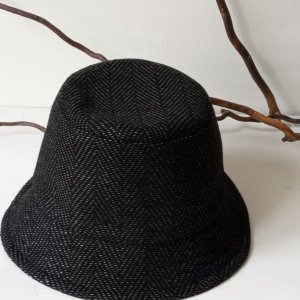 Работа Панама черная теплая шерстяная р.56-58