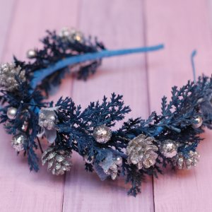 Робота Новорічний обруч обідок синій