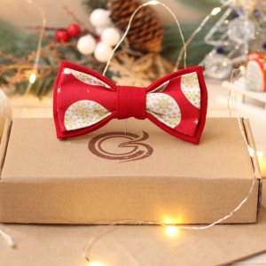 Работа Бабочка новогодняя "Золотистые шары"