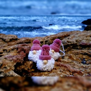 Работа Новогодние украшения гномики (pink)