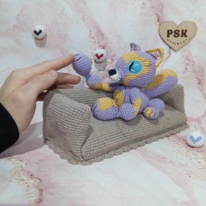 Работа Диван для кукол, миниатюрная софа, мягкая мебель для игрушек