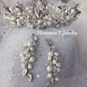 Работа Свадебная корона «Mademoiselle»