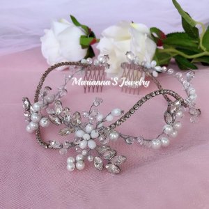 Работа Диадема (венок, веточка) «Crystal Dew»