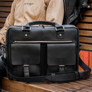 Робота Шкіряна чоловіча сумка, Сумка під ноутбук та документи
