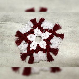 Работа Новогодний декор снежинка