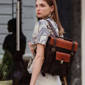 Робота Рюкзак з натуральної шкіри Crazy horse "Canyon" 15