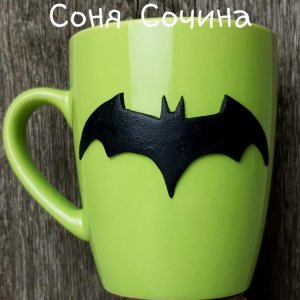 Робота Чашка з декором чайна Бетмен герой марвел кухоль полімерний