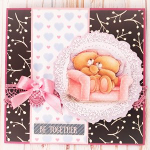 Робота 3D листівка з серії життя ведмедиків