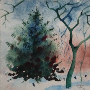 Робота Ялинка на снігу