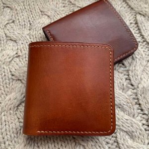 Работа Портмоне из натуральной кожи ручной работы