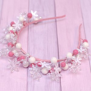 Робота Обруч обідок біло-рожевий сніжники