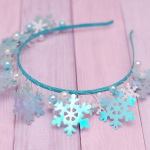 Робота Обруч обідок сніжинки блакитний