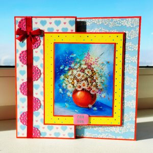 Робота Z-подібна листівка "Букет"