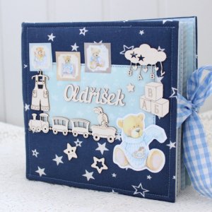 Работа Вместительный альбом для новорожденного мальчика