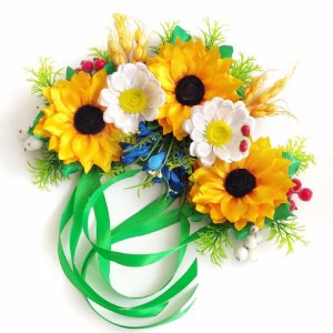 Работа декор украшение на корзину