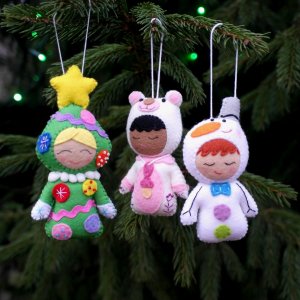 Робота набір безпечних ялинкових іграшок (3 шт) (Yasia toys)