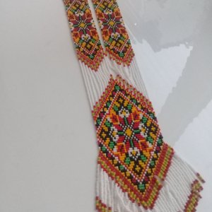 Работа Гердан из чешского бисера