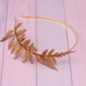 Робота Обруч обідок із золотими листочками