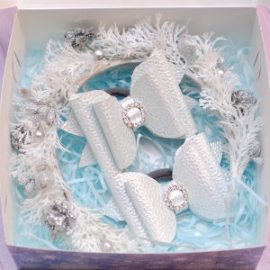 Робота Набір новорічний біло-сріблястий прикрас