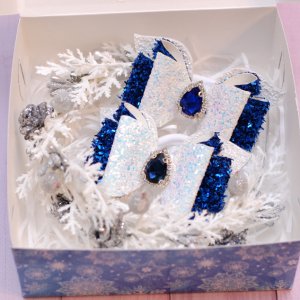 Робота Новорічний набір прикрас (обруч та банти)