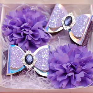 Работа Набор украшений фиолетовый 