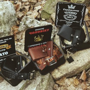 Работа Подарочные наборы из натуральной кожи.