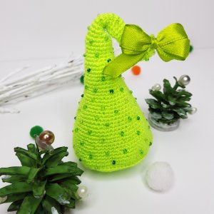 Работа Мастер класс новогодняя елка крючком