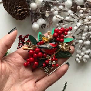 Робота Брошка пташка зимова