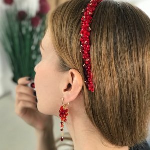 Робота Червоний обруч для волосся