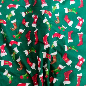 Робота Французька бавовна "Сапожок" на зеленому тлі