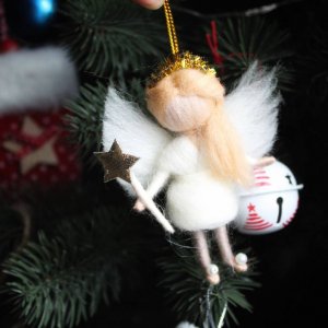 Работа Игрушка кукла подвеска новогодний Ангел
