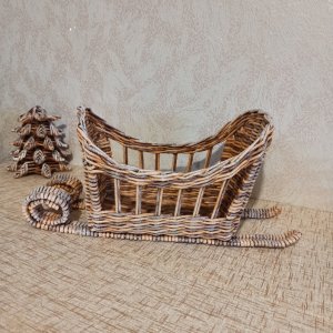 Робота Новорічні плетені санки