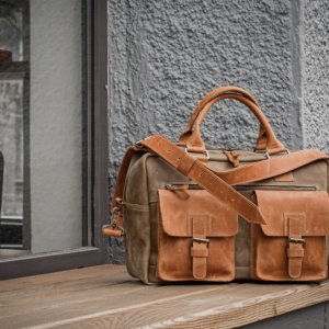 Робота Шкіряний чоловічий саквояж, Ділова чоловіча сумка