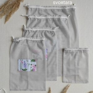 Работа Набор сумок для продуктов Fiori grey 5шт