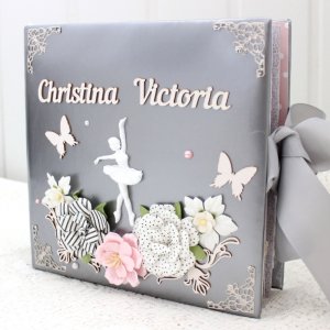 Работа Детский скрапальбом для девочки на 1 год