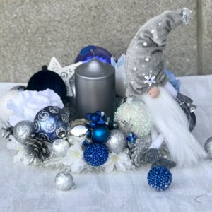 Работа Подсвечник с гномиком