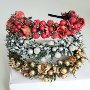 Робота Новорічний обруч з ялинкою