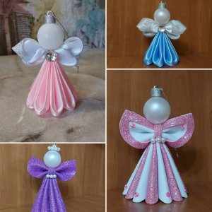 Работа Ёлочная игрушка " Ангел"