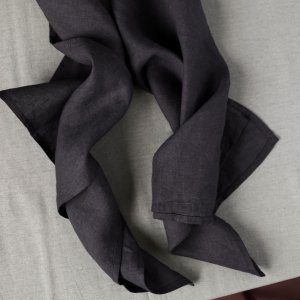 Робота Рушник з льону  Чорний 