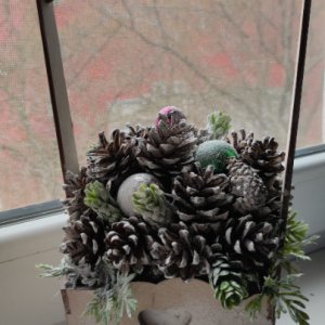 Работа Корзиночка новогодняя ,,С Любовь,,