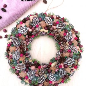 Работа Венок на дверь новогодний. 