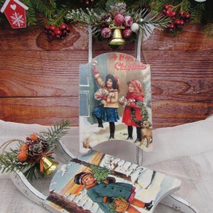 Робота Новорічний декор, санки