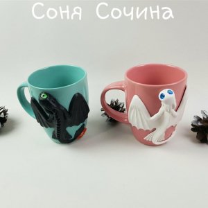 Робота Подарунковий НАБІР гуртки з ДРАКОНами для дітей чашка