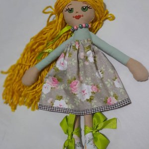 Работа Кукла ручной работы с длинными волосами