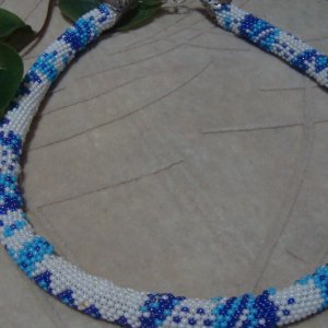 Работа Бисерный жгут "Зимний"