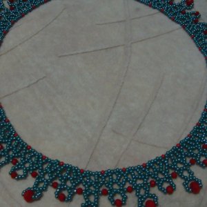 Робота Ажурне кольє з бісеру