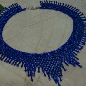 Работа Колье из бисера и стекляруса