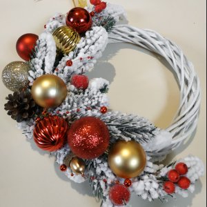 Работа Рождественский новогодний венок