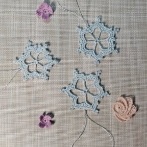 Работа Комплект украшений елочных "Снежинка мини-2"