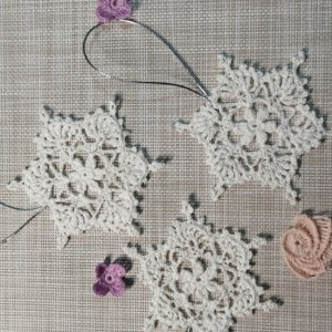 Работа Комплект снежинок